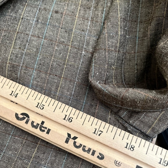 Union made  Vintage Size 10 Wool Jacket Fully Lined plaid Tan  Long Sleeve - Picture 10 of 12